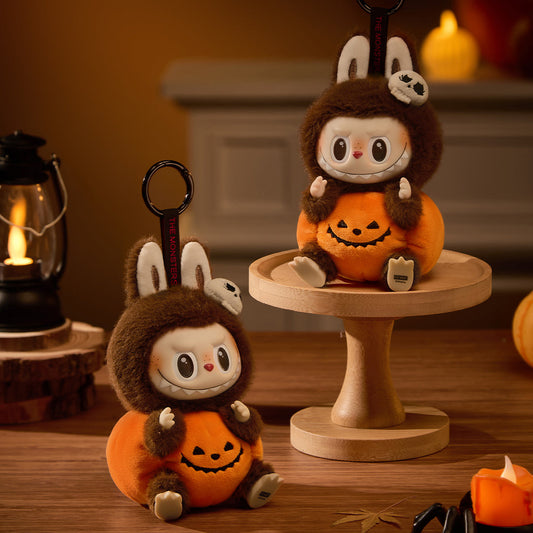 POP MART The Monsters LABUBU Happy Halloween Party Series - Sitting Pumpkin (Exclusive) Pendant