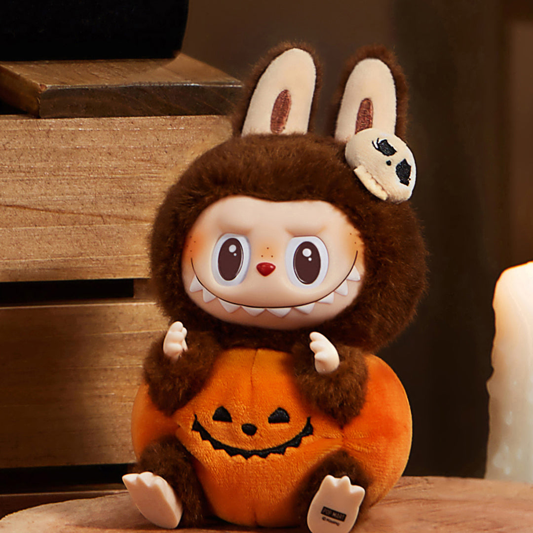 POP MART The Monsters LABUBU Happy Halloween Party Series - Sitting Pumpkin  (Exclusive) Pendant