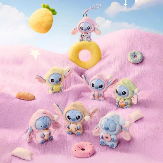 Disney -Stitch Eat Something Before Sleep Series - Blind box.  ( Whole-set)