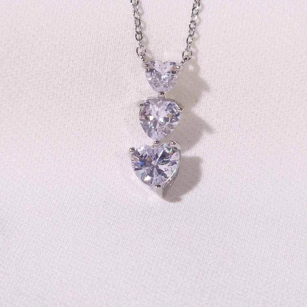 Cuore Trilogy-Necklace-Triple Heart Pendant