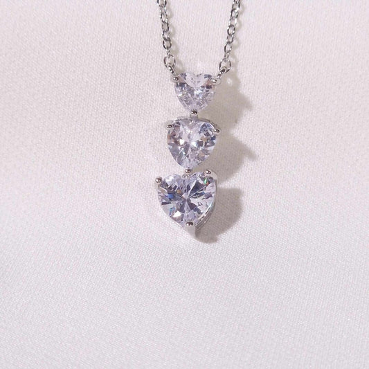 Cuore Trilogy-Necklace-Triple Heart Pendant