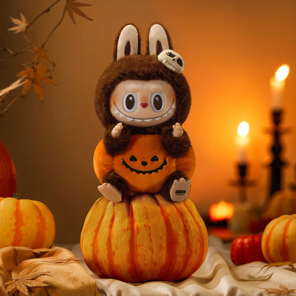POP MART The Monsters LABUBU Happy Halloween Party Series - Sitting Pumpkin  (Exclusive) Pendant